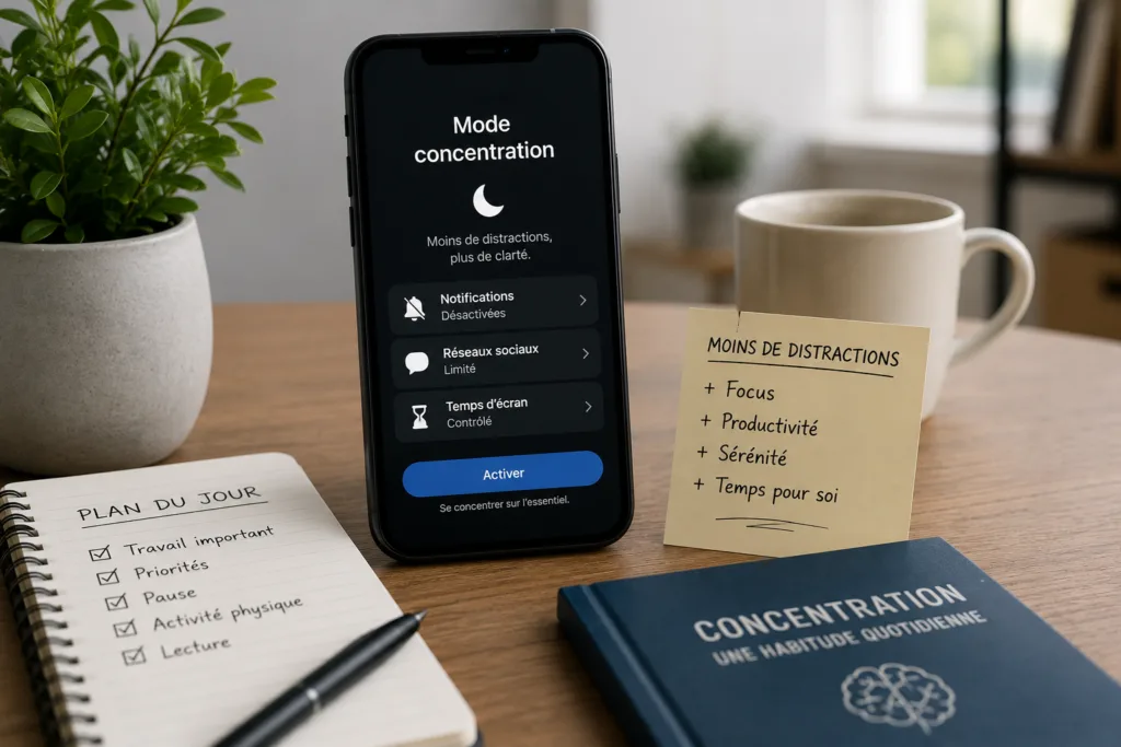 Comment réduire les distractions numériques au quotidien