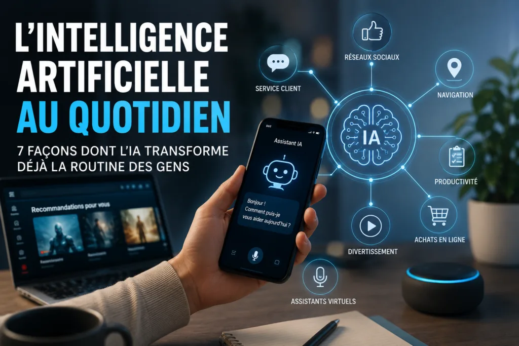 L’intelligence artificielle au quotidien : 7 façons dont l’IA transforme déjà la routine des gens
