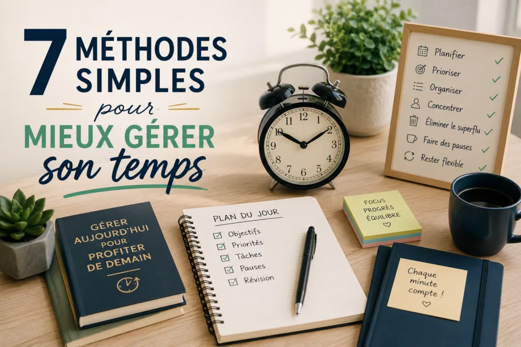 7 méthodes simples pour mieux gérer son temps