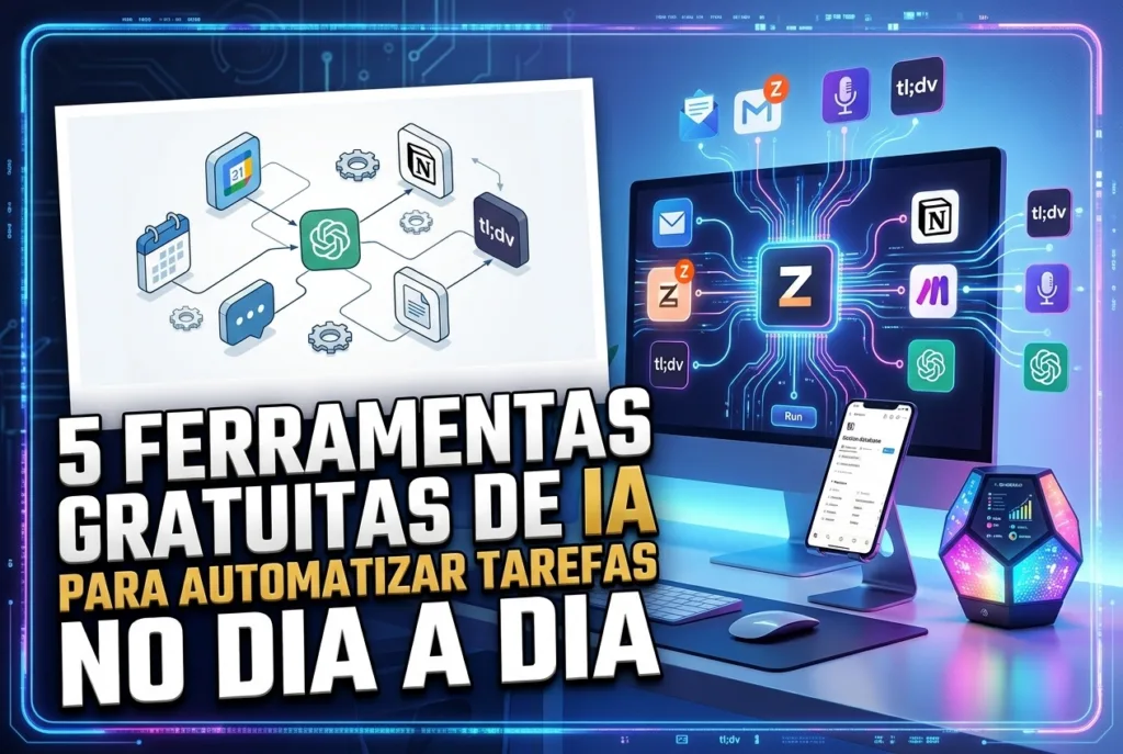 5 Ferramentas Gratuitas de IA para Automatizar Tarefas Repetitivas no Dia a Dia